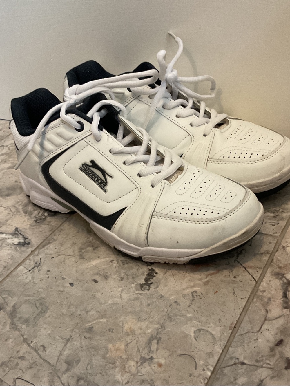 Slazenger Men's Athletic Sneakers in White and Black